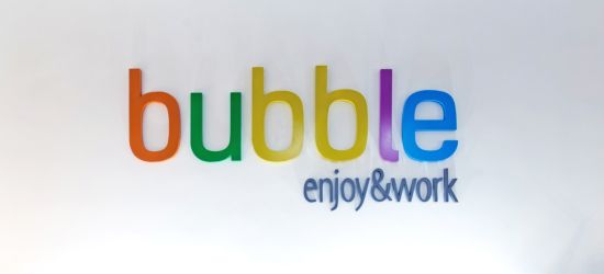 letras corporeas madrid de colores, empresa Bubble